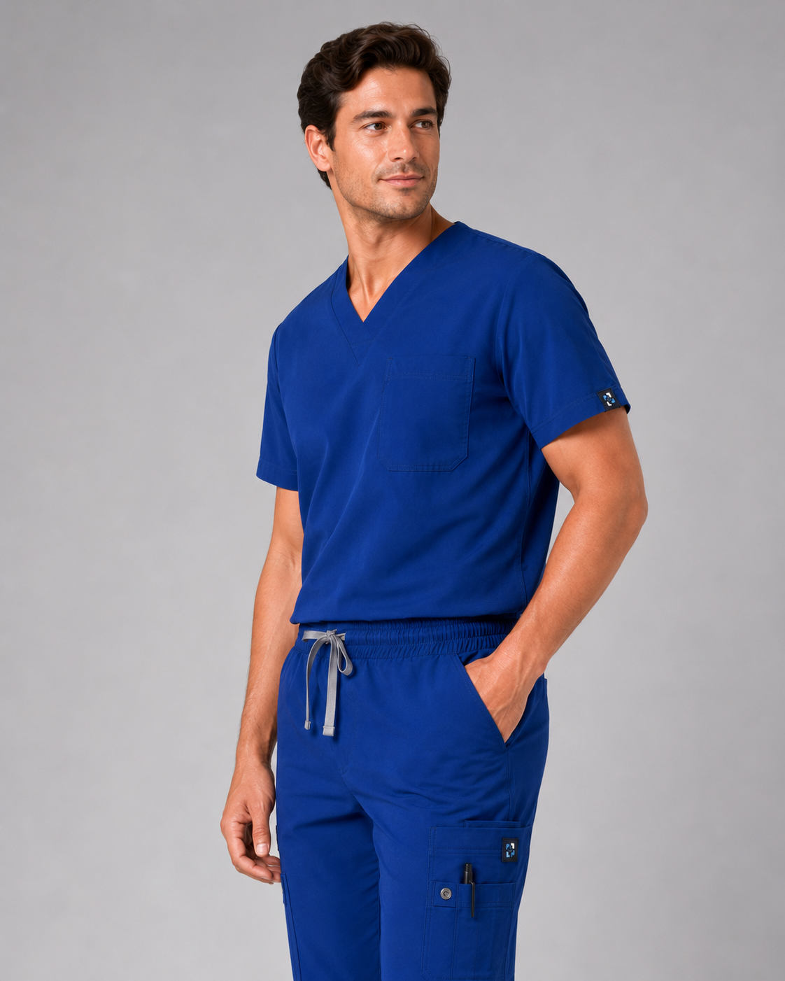 Azure Male Scrubs Trousers