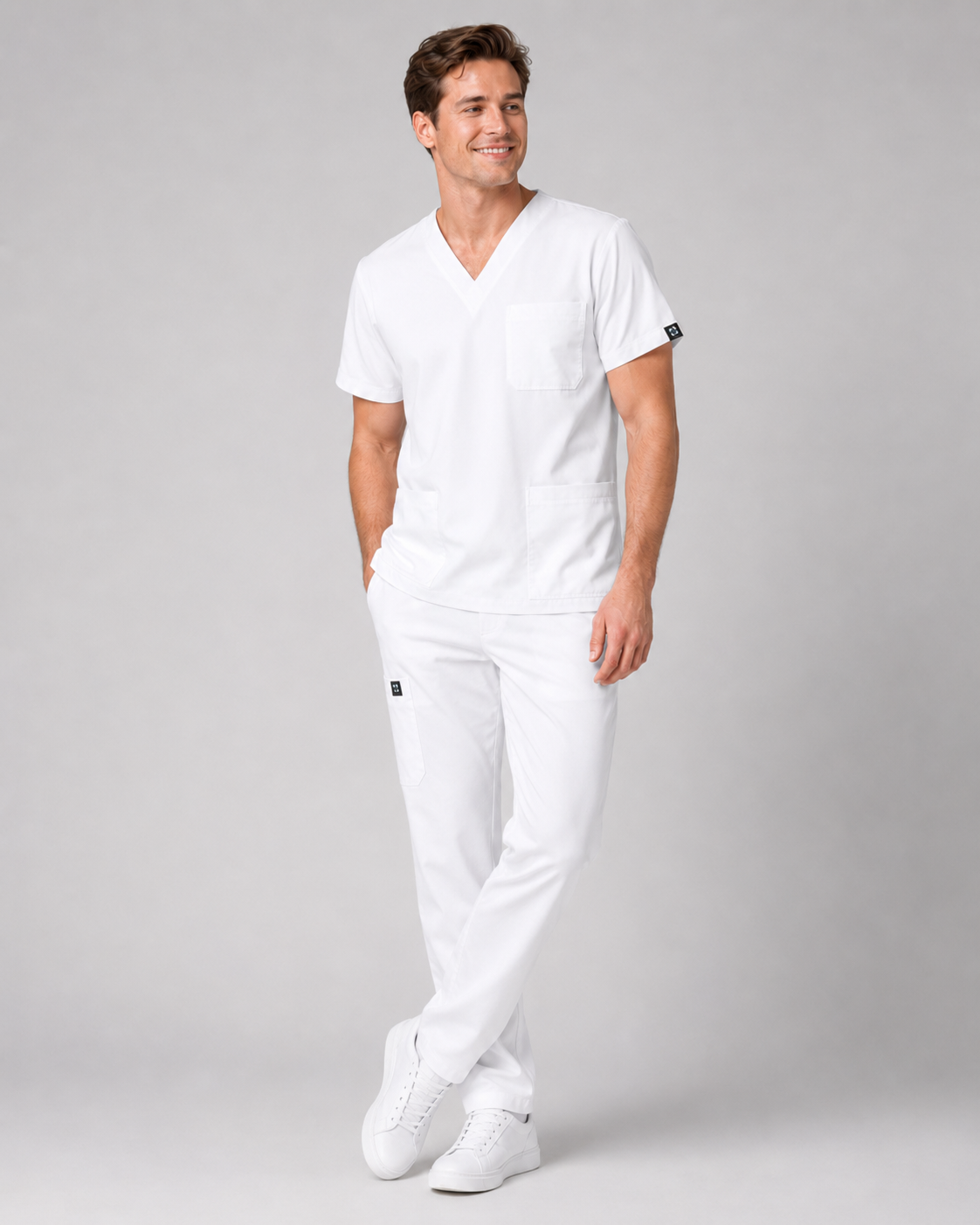 Porcelain Male scrubs Top