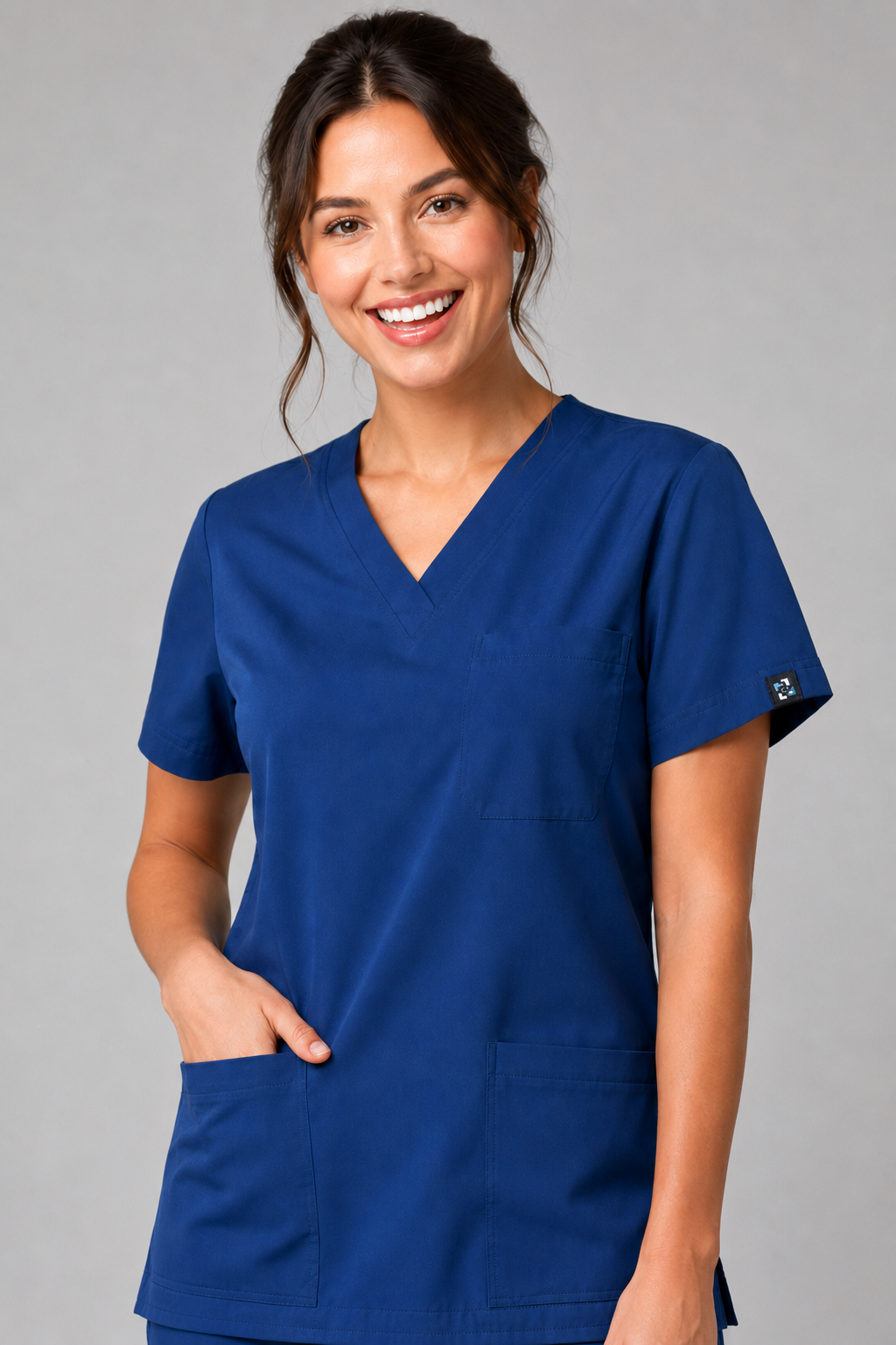 Azure Female Scrubs Top
