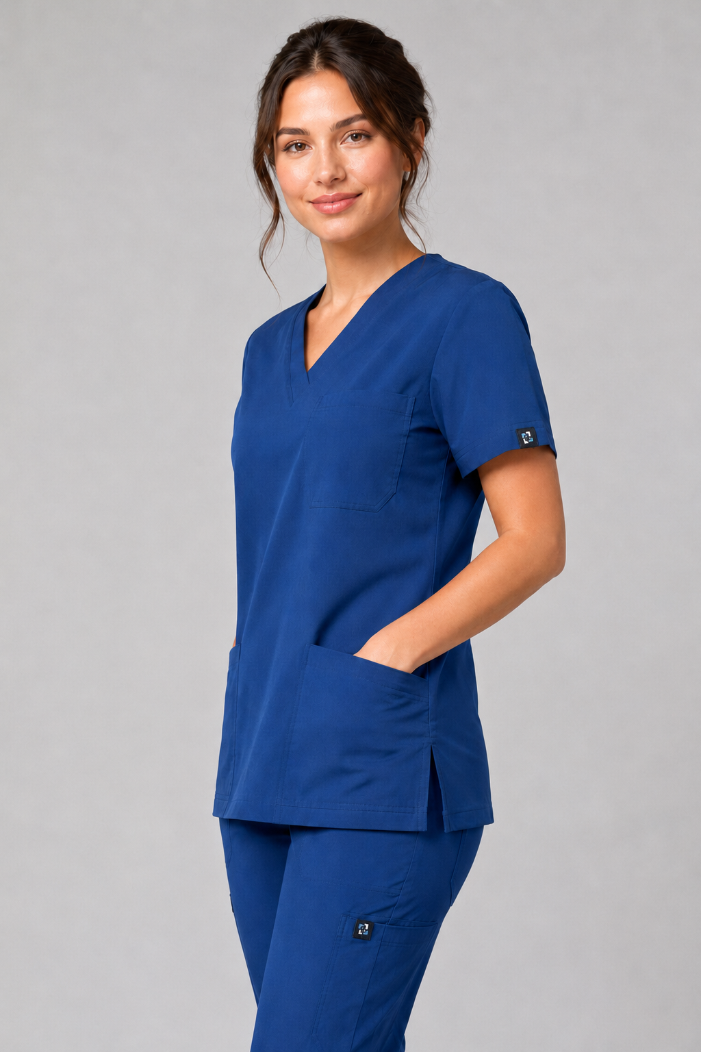 Azure Female Scrubs Top