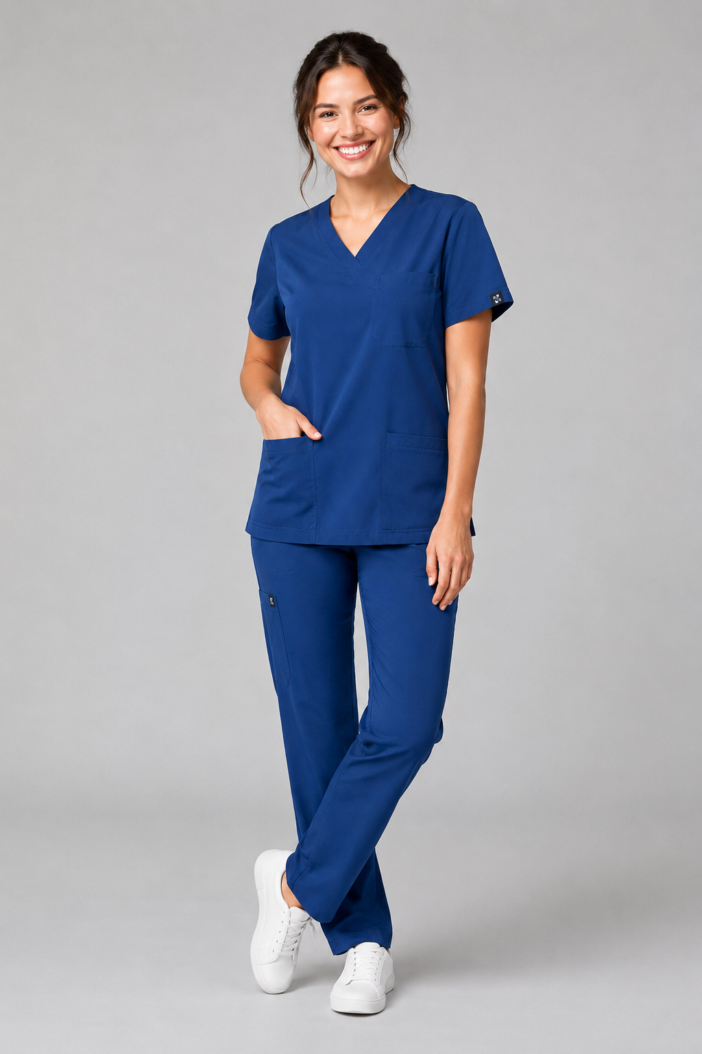 Azure Female Scrubs Top
