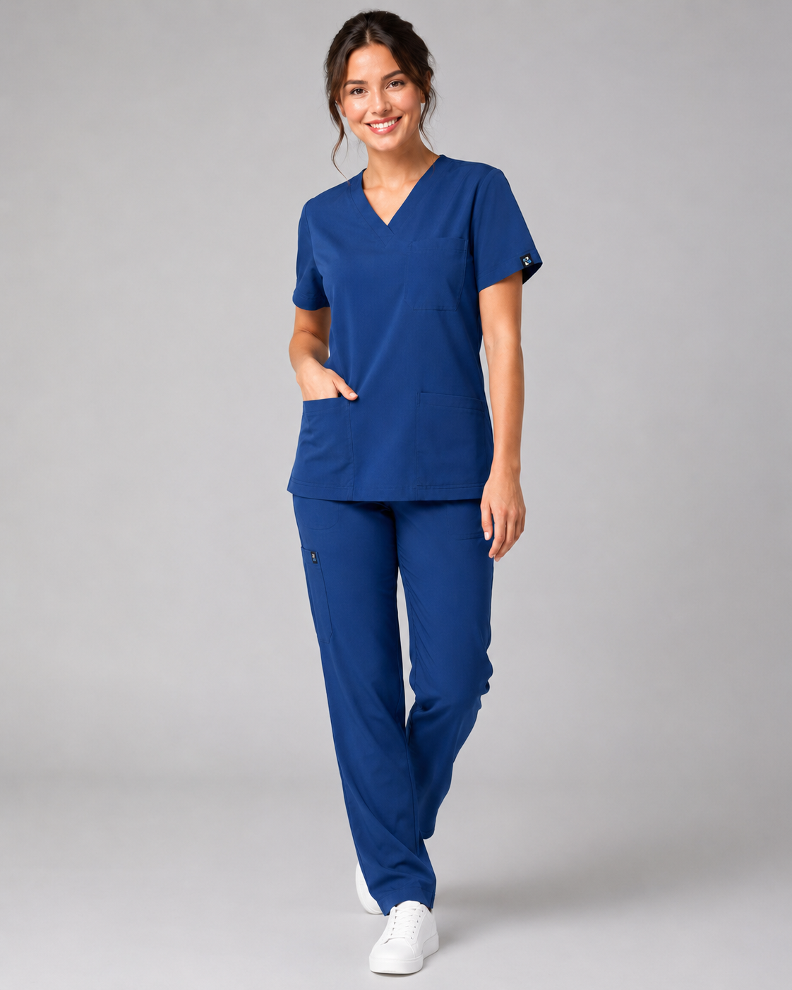 Azure Female Scrubs Top