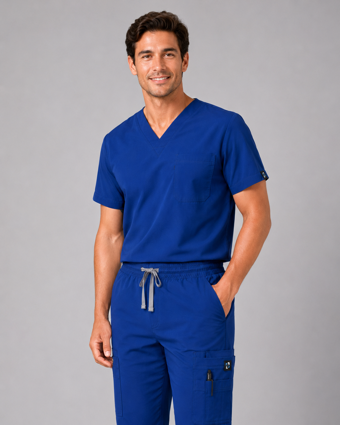 Azure Male Scrubs Trousers