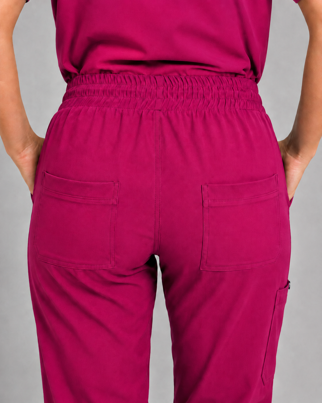 Plum Female Scrubs Trousers