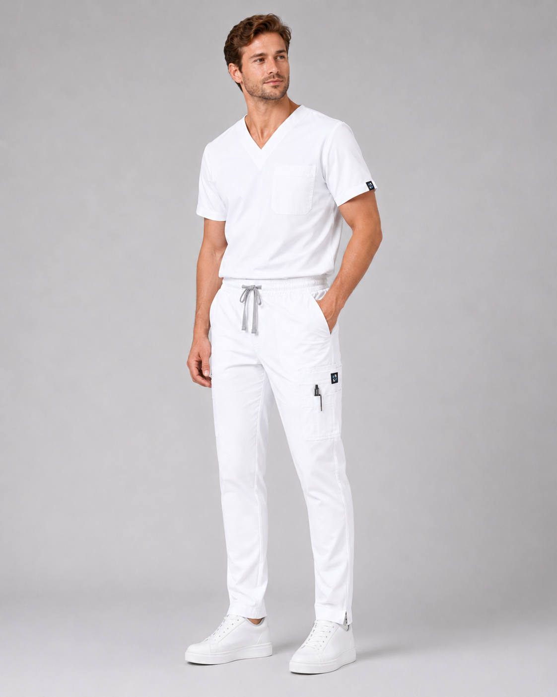 Porcelain Male Scrubs Trousers