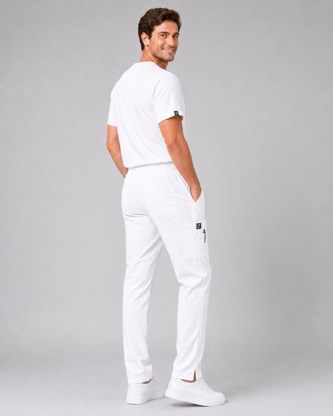 Porcelain Male Scrubs Trousers