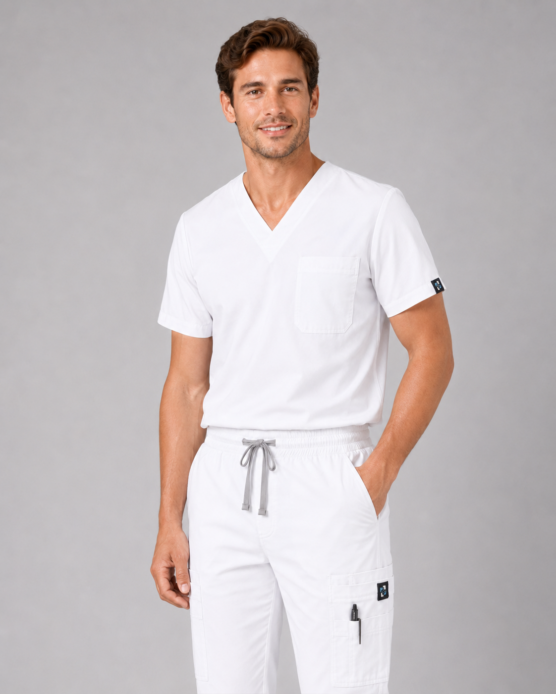 Porcelain Male Scrubs Trousers