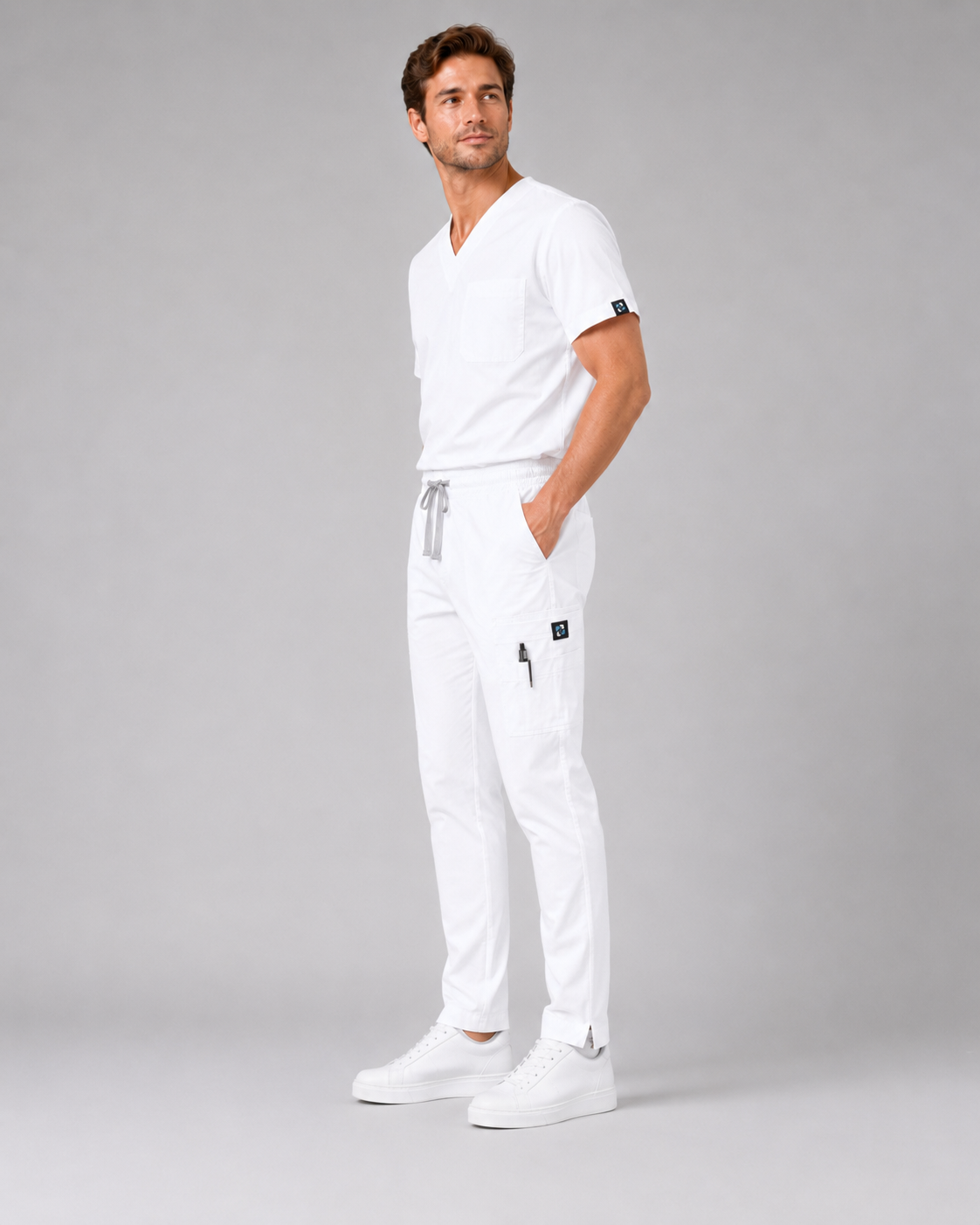 Porcelain Male Scrubs Trousers