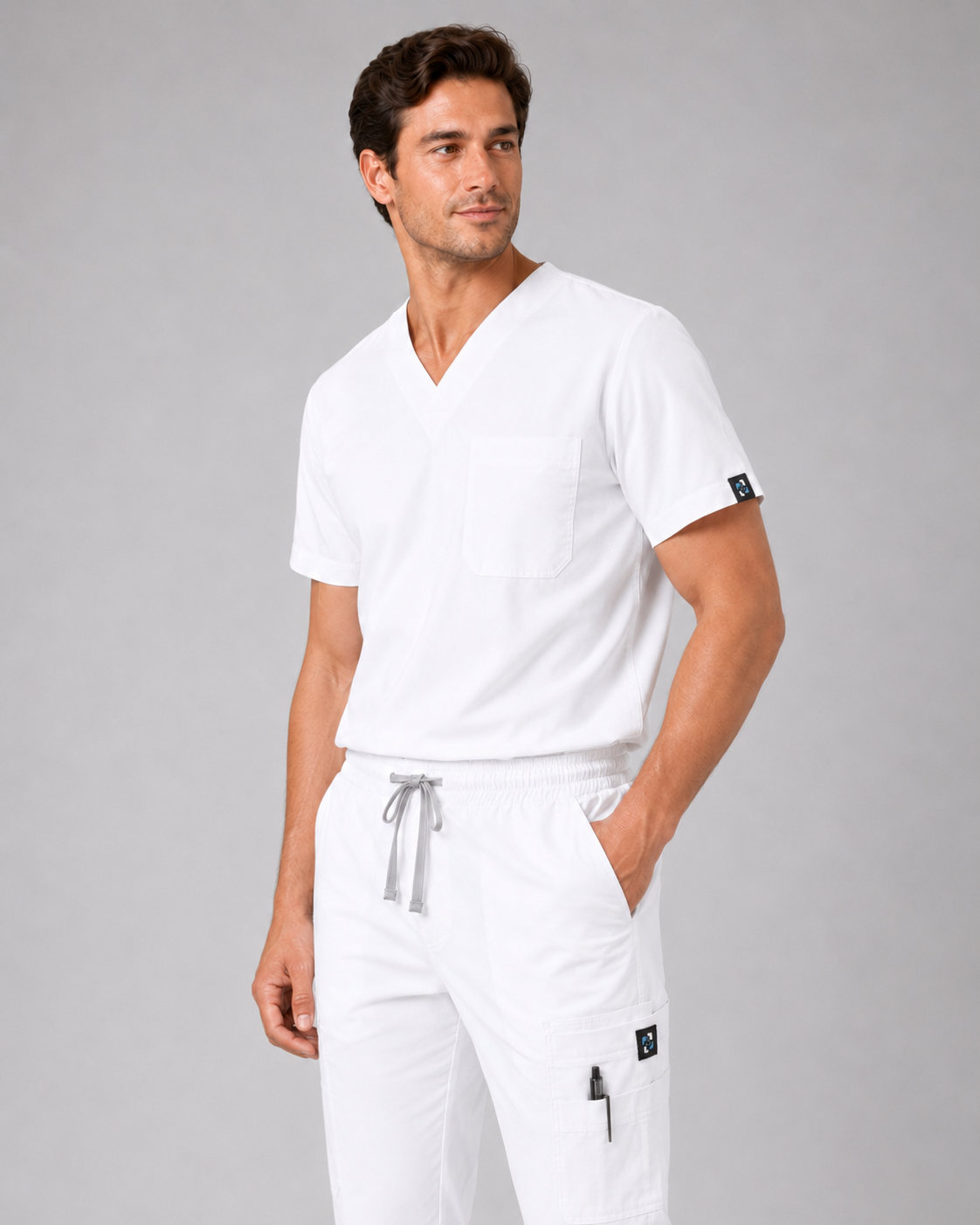 Porcelain Male Scrubs Trousers
