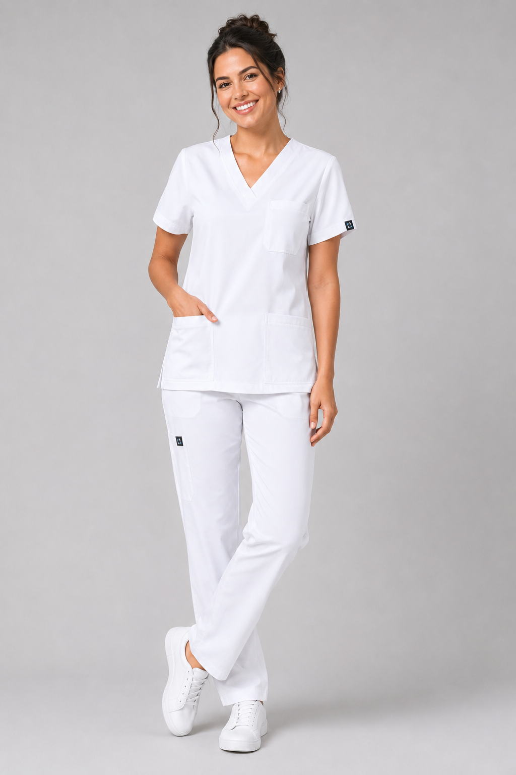 Porcelain Female Scrubs top