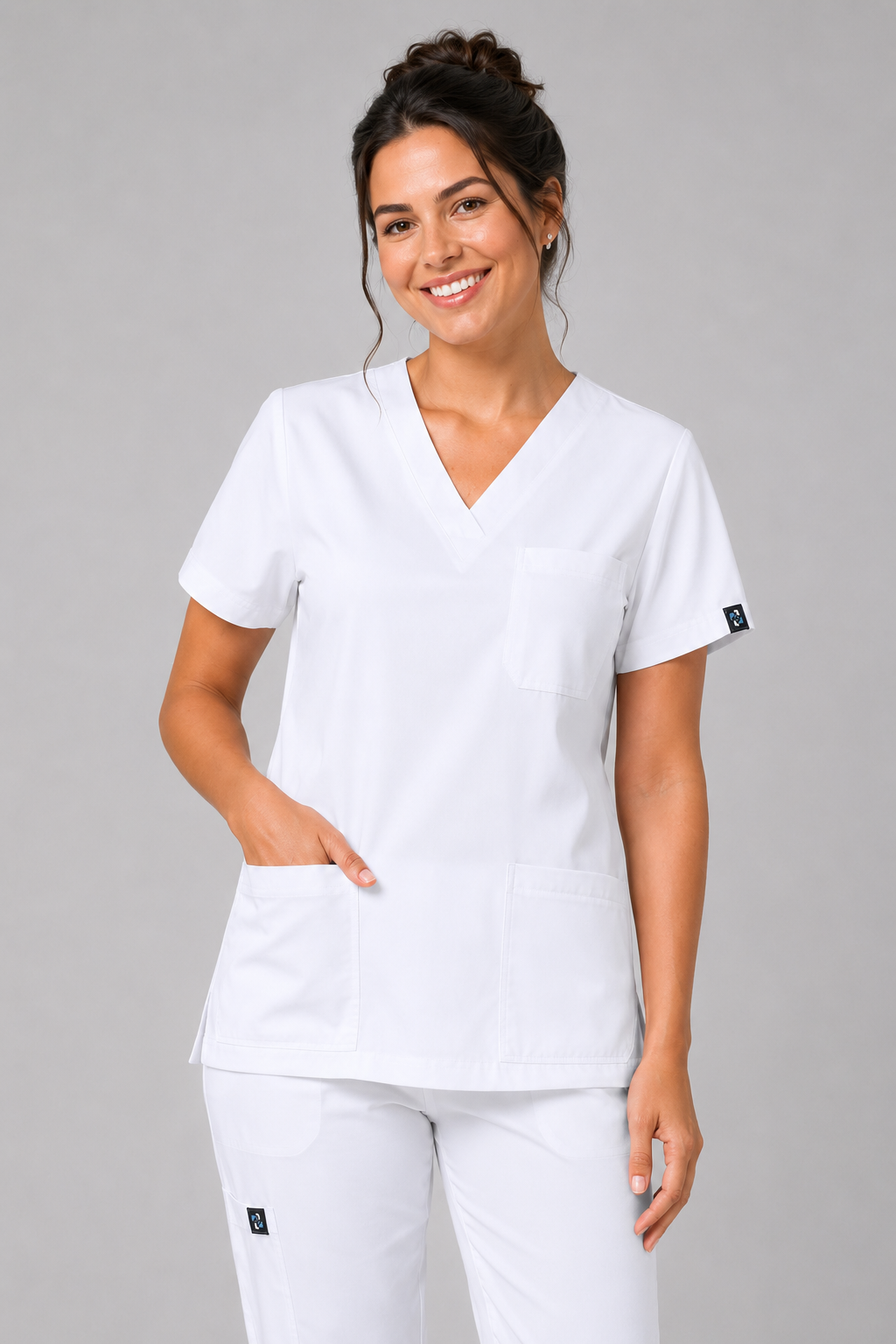 Porcelain Female Scrubs top