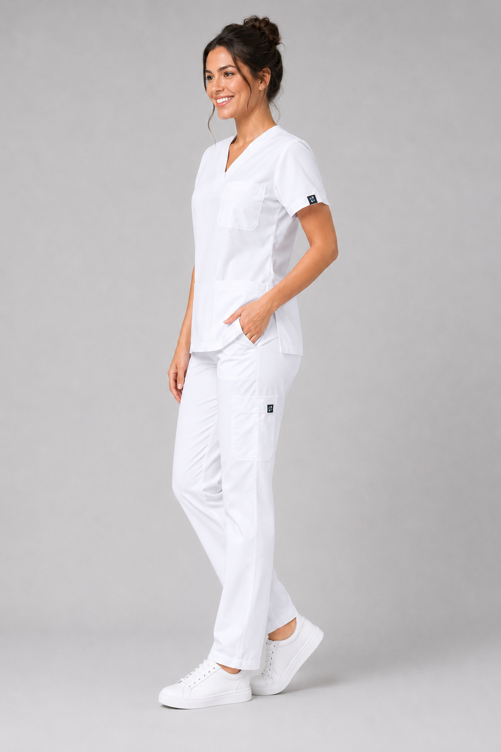 Porcelain Female Scrubs top