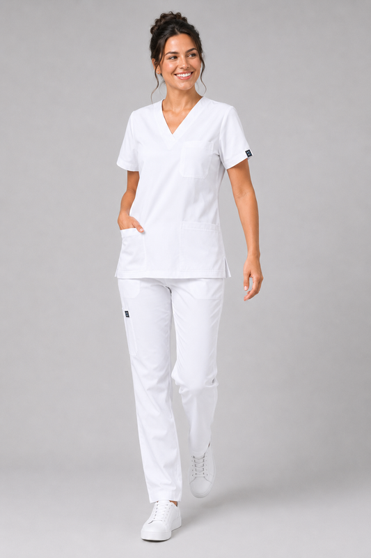 Porcelain Female Scrubs top