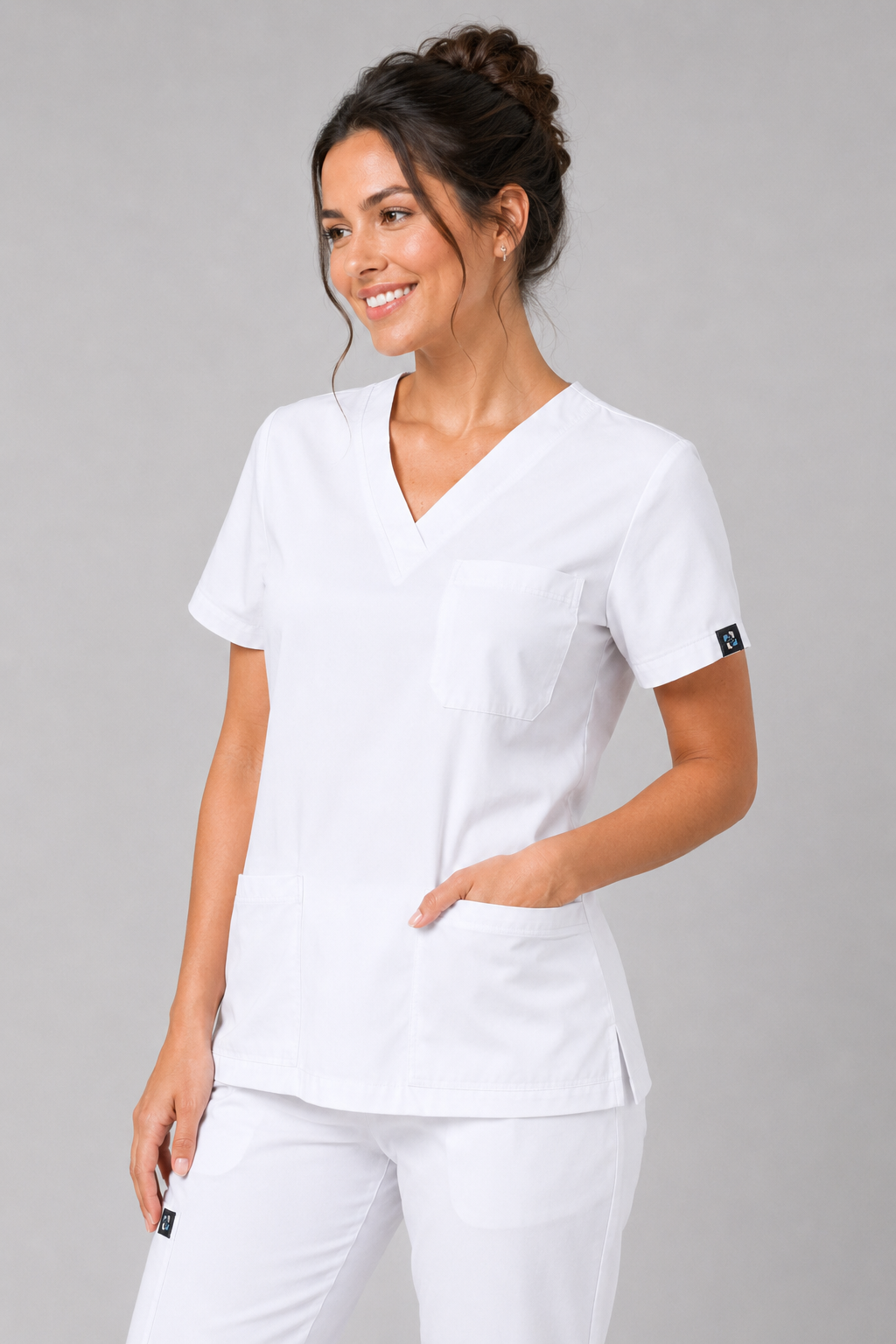 Porcelain Female Scrubs top