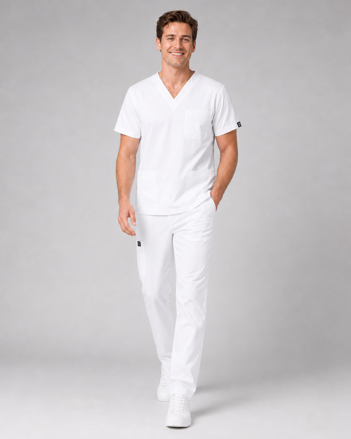 Porcelain Male scrubs Top
