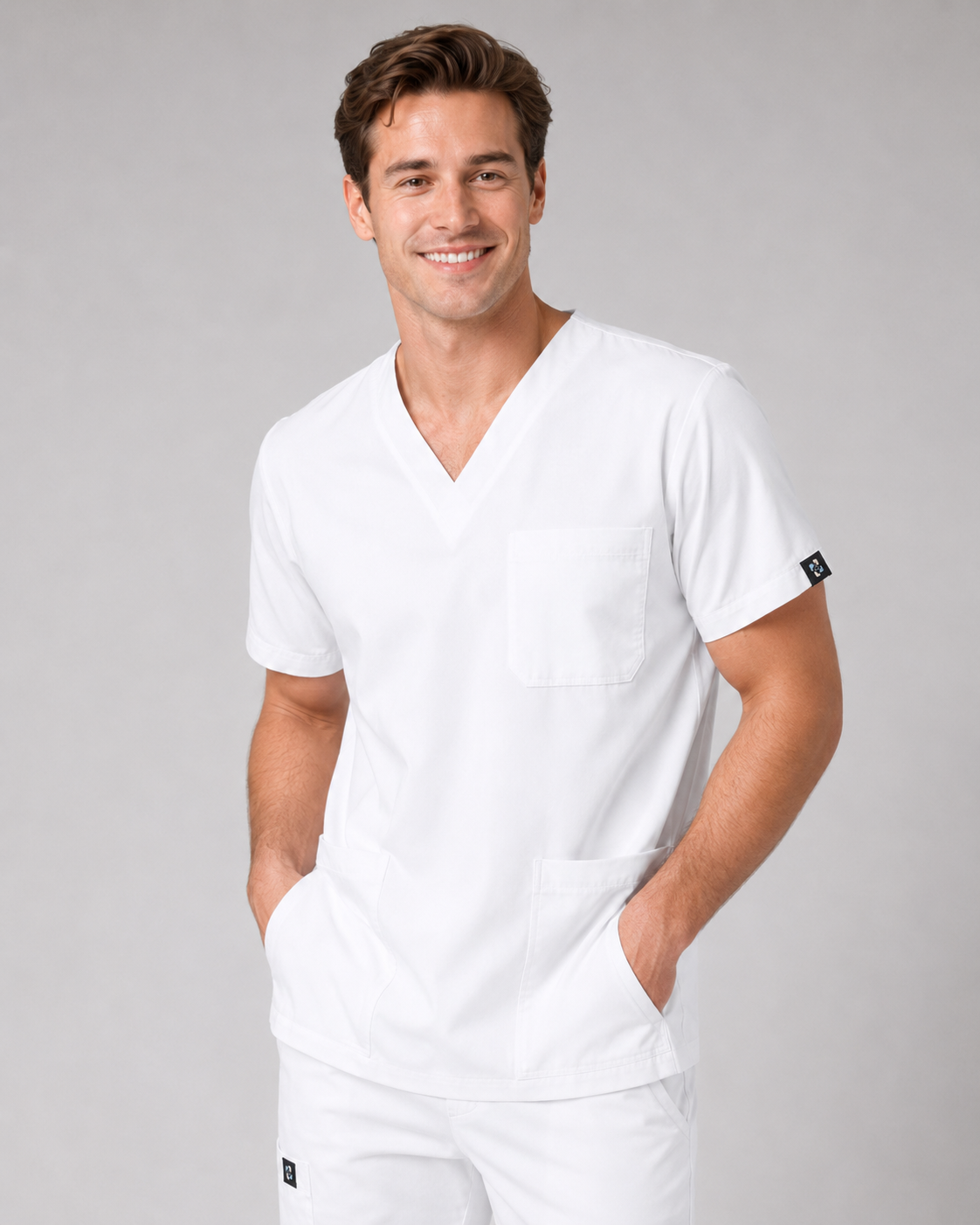 Porcelain Male scrubs Top