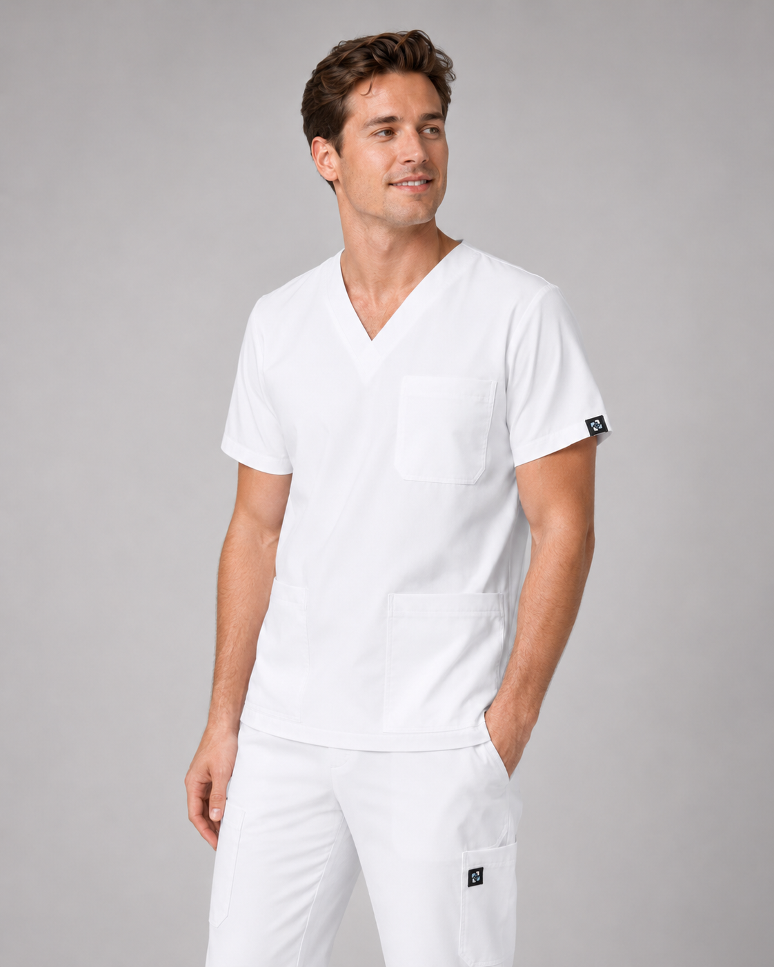 Porcelain Male scrubs Top