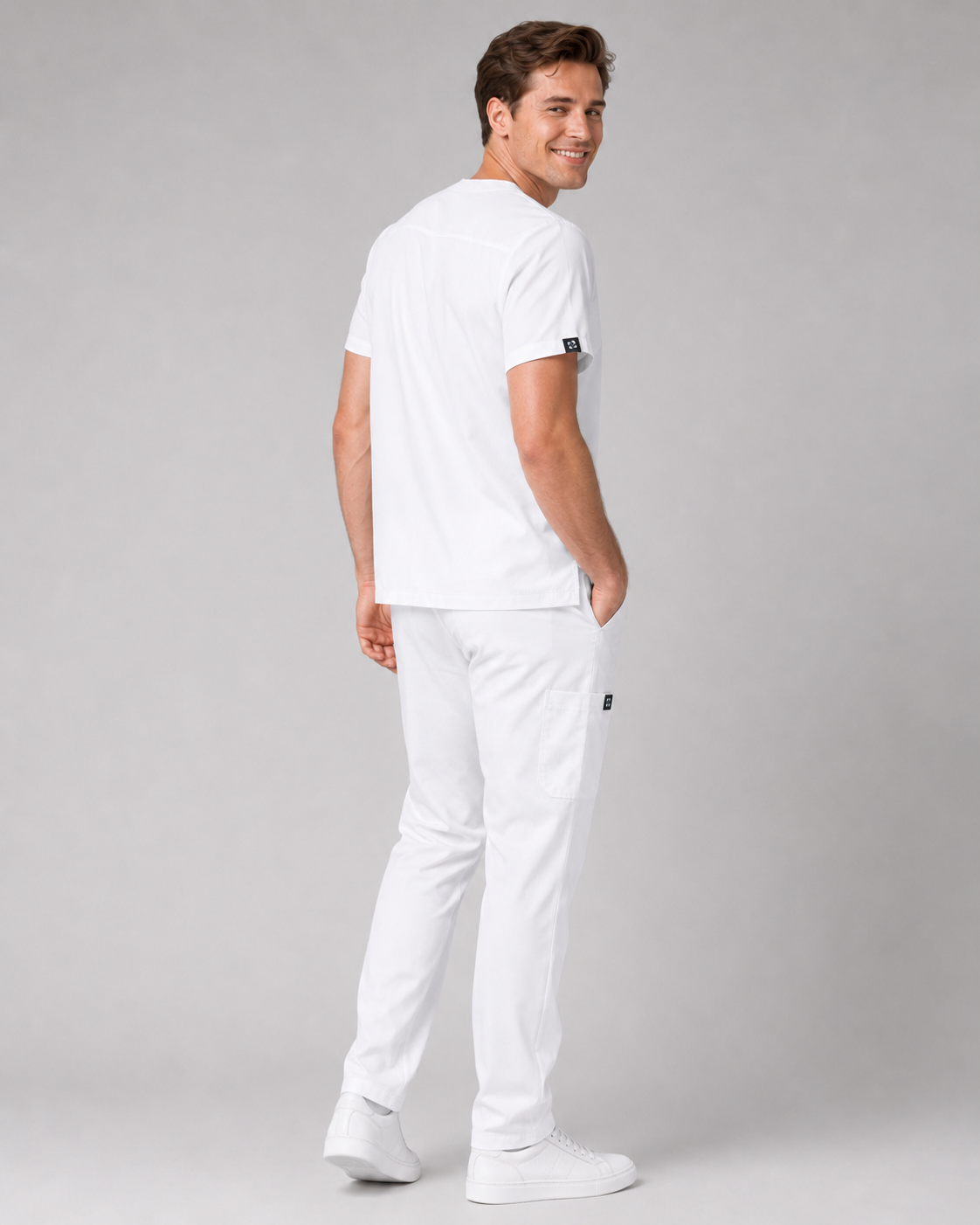 Porcelain Male scrubs Top
