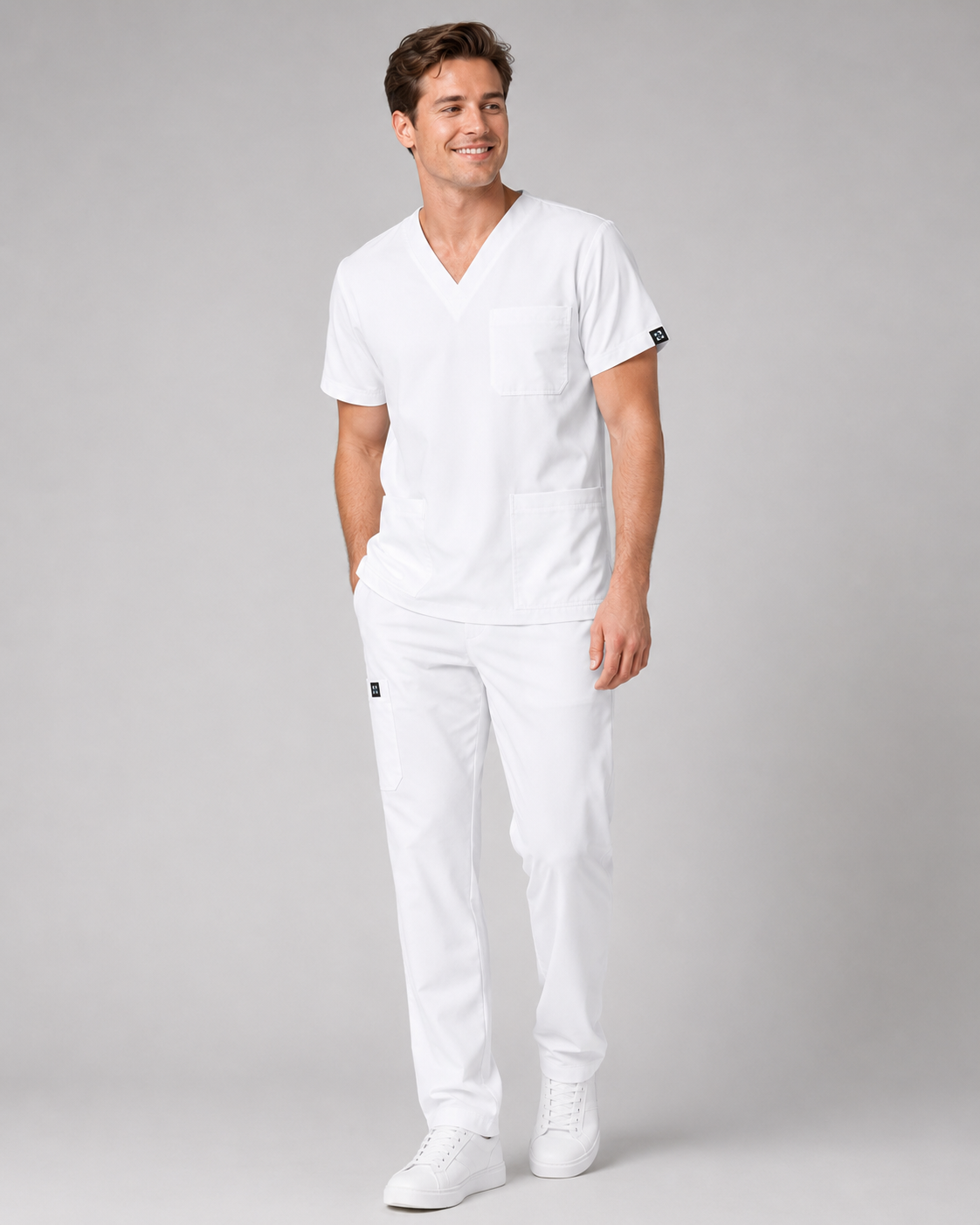 Porcelain Male scrubs Top